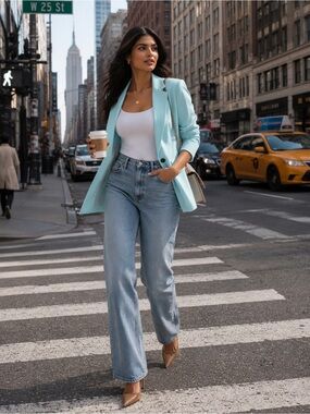 Teal Blazer